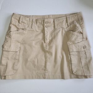 John Galt Cargo Mini Skirt.
